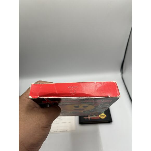 Ms. Pac-Man (Sega Genesis, 1991) Complete CIB Tested Cardboard Box - Picture 8 of 9